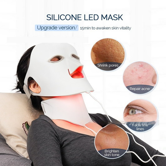 Nova Forge LED Face Mask – 7-Color Light Therapy for Clear Skin & Anti-Aging