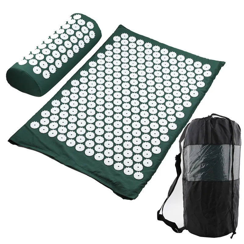 Nova Forge Acupressure Mat & Pillow Set – Back Pain Relief & Deep Relaxation