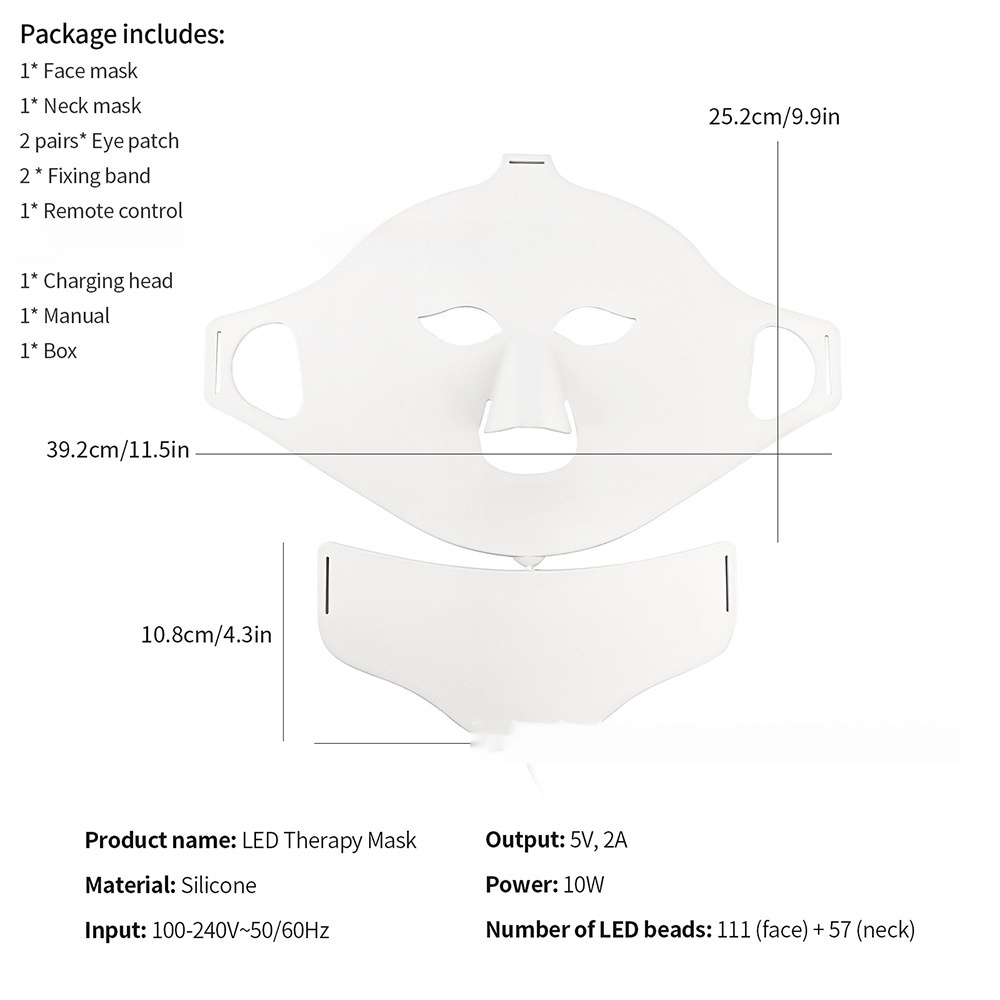 Nova Forge LED Face Mask – 7-Color Light Therapy for Clear Skin & Anti-Aging